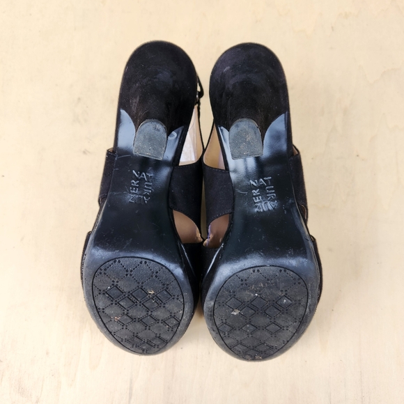 Naturalizer Deborah Slingback Black Peep Toe Casual Heels - Size 10 M - Picture 9 of 11